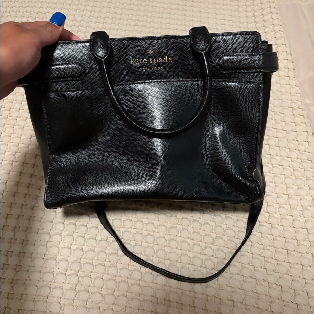Kate Spade Black Leather Satchel